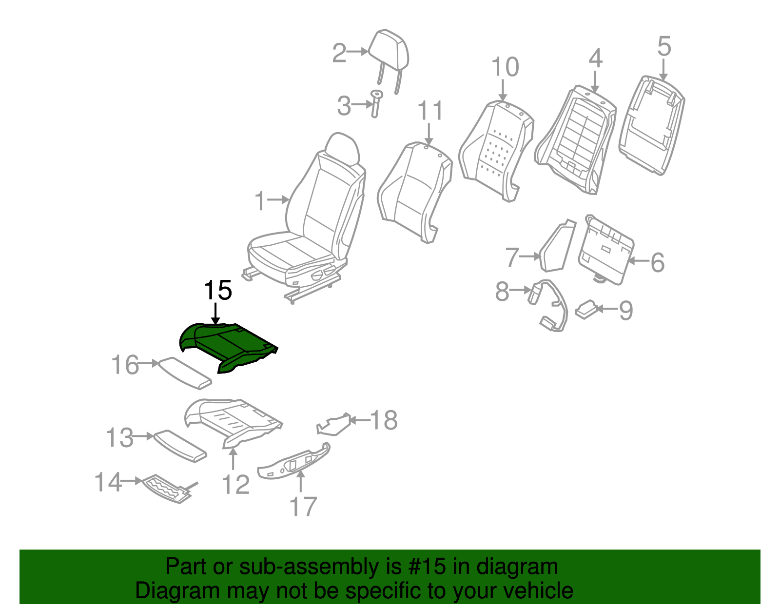Cushion Cover - BMW (52-10-6-956-407)