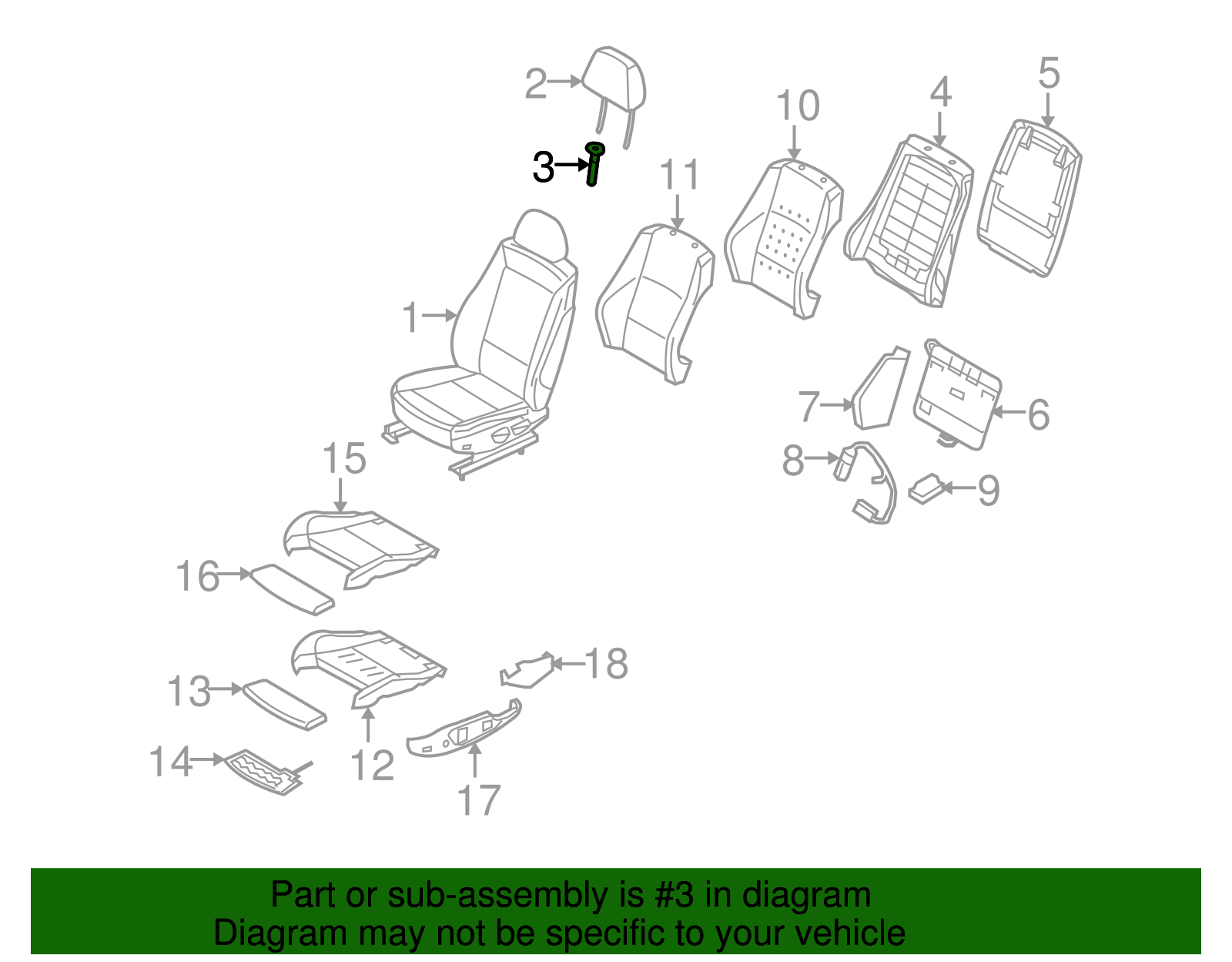 Headrest Guide - BMW (52-10-6-955-519)
