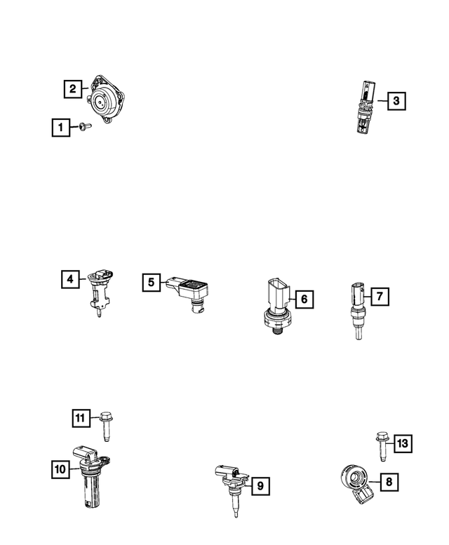 68217702AD - Electrical: Fluid Temperature Sensor for Mopar Image