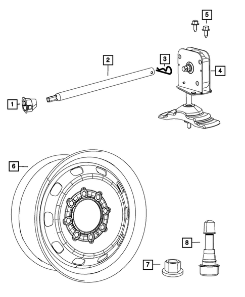 Wheel Spare for 2014 Ram 2500 #0