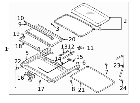 Sunroof for 2004 Suzuki XL-7 #0