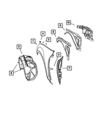 68043210AD - Body Sheet Metal Except Doors: Blocker Foam, Right for Dodge: Charger Image