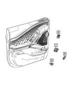 68598809AA - Electrical: Power Window Switch for Mopar Image