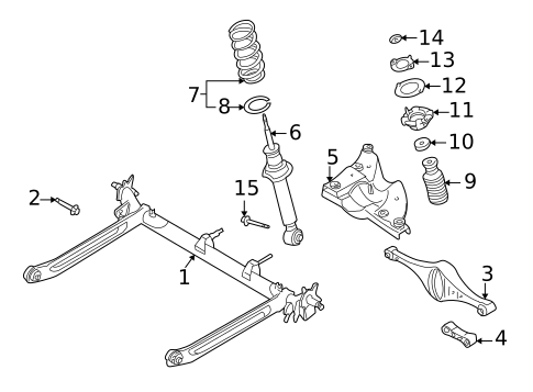 Rear Suspension for 2002 INFINITI I35 #0
