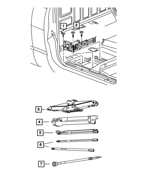 Jack Stowage for 2009 Dodge Ram 1500 #0