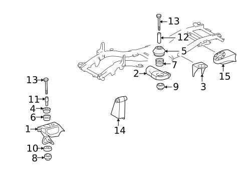 Frame & Components for 2004 Mercedes-Benz G55 AMG #1