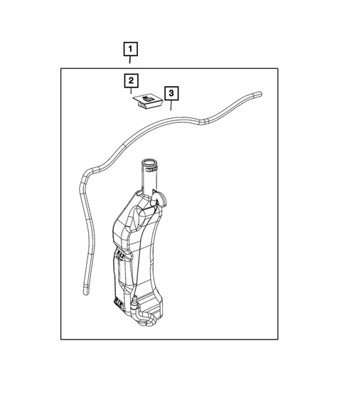 Engine Coolant Reservoir (Bottle) for 2020 Dodge Grand Caravan #0
