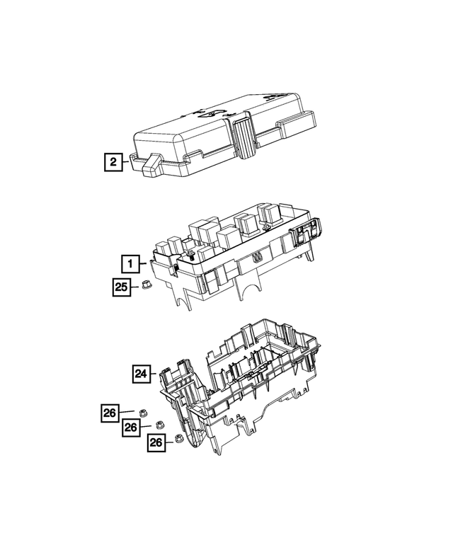 68453710AA - Electrical: Power Distribution Center for Mopar Image image