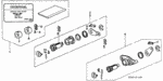 6721SH3415 - Electrical/Exhaust/Heater/Fuel: TUMBLER KIT, KEY CYLINDER for Honda Image