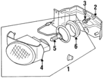 MB929281 - Electrical: Fog Light Bracket for Chrysler: Sebring Image