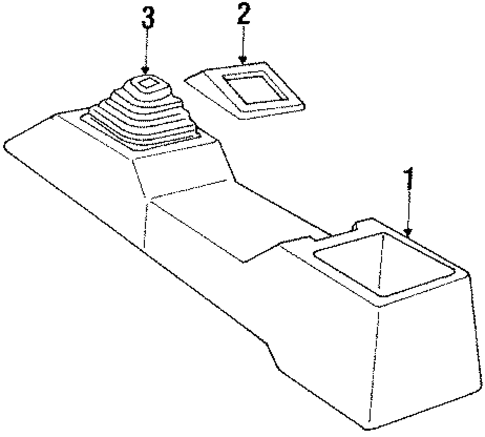 Console for 1988 Chevrolet Spectrum #0