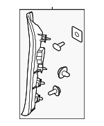 87330S8100 - Body: Side Gate Trim for Hyundai Image