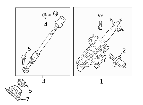 Steering Column Assembly for 2019 Nissan Pathfinder #0