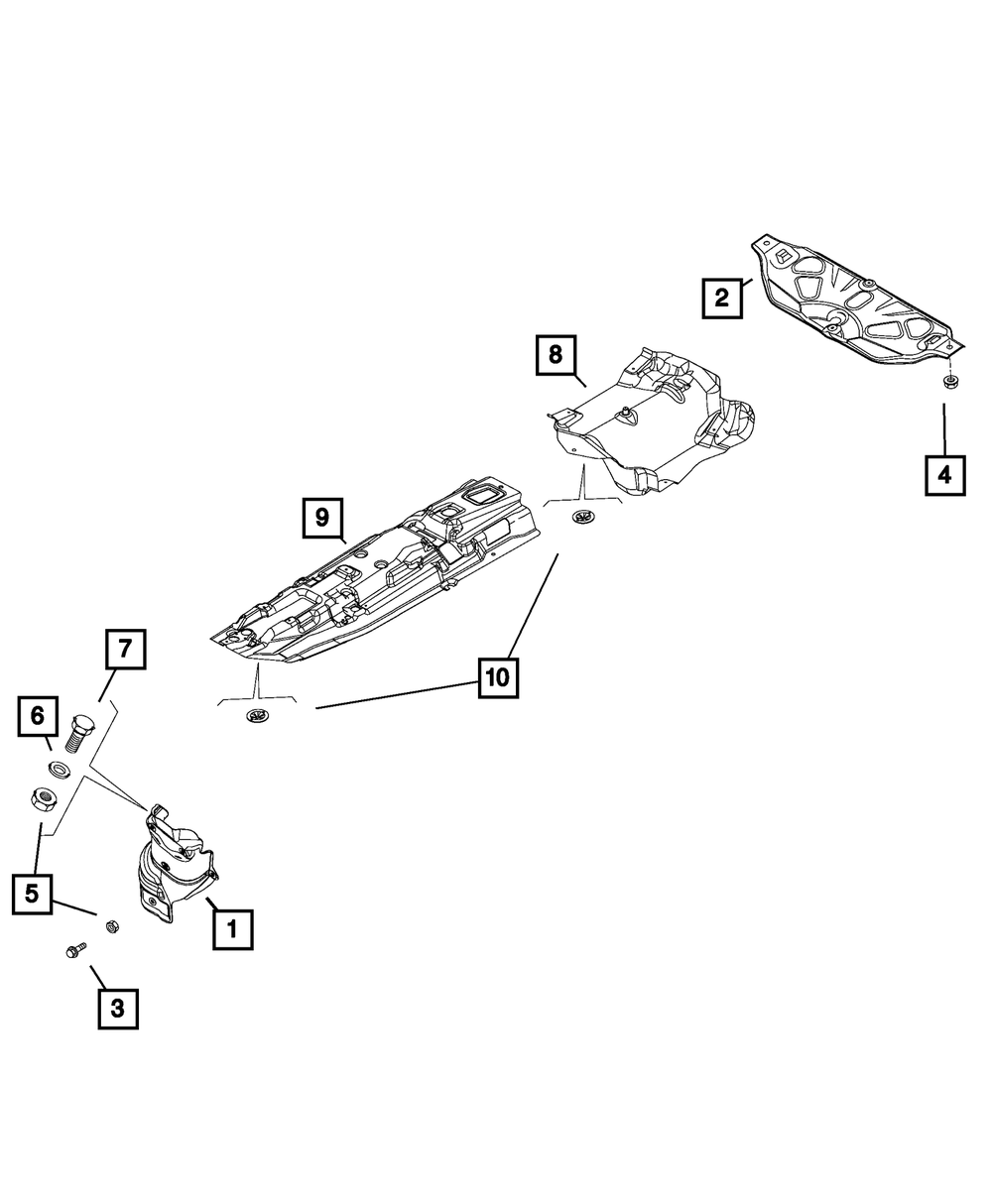 Exhaust Shield - Mopar (68255461AA)