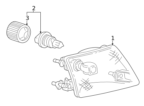 Headlamp Components for 2002 Mazda B3000 #0