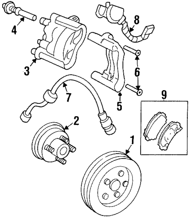 7470625 - Brakes: Hub &amp; Bearing for GM Image