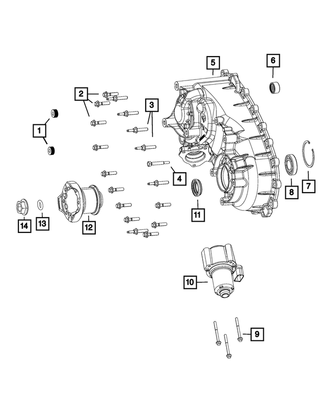 68456803AA - Transfer Case and Power Transfer Unit: Hex Flange Head Bolt for Mopar Image