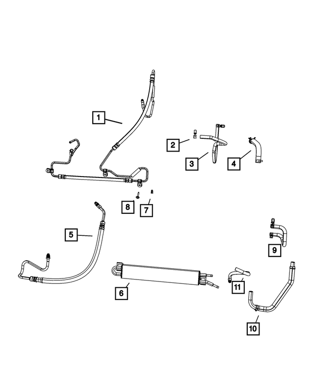 55037927AA - : Power Steering Cooler for Mopar Image