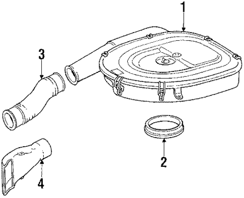 Air Intake for 1989 Mercedes-Benz 420 SEL #0