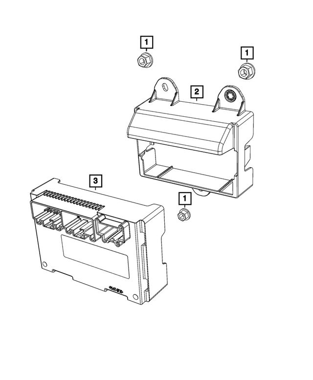 68708745AA - Electrical: Module Bracket for Mopar Image