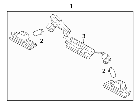 License Lamps for 2025 Kia Telluride #0