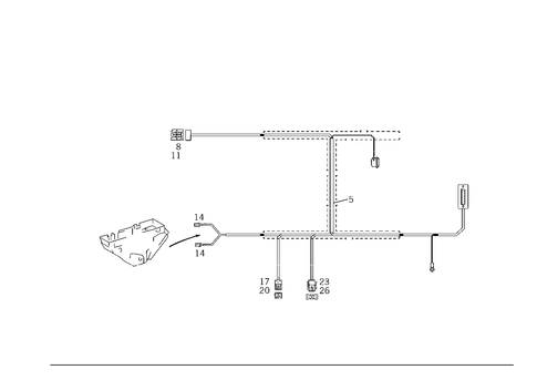 Cable Harness for Language Control System for 2003 Mercedes-Benz CLK430 #0