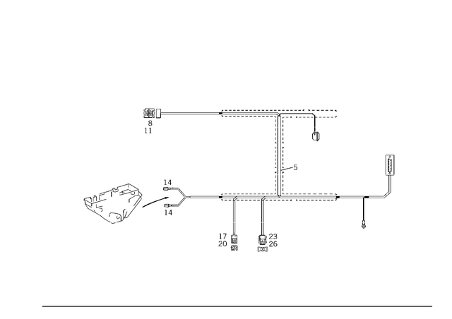 2085400007 - Electrical System: Wiring Harness for Mercedes-Benz Image image