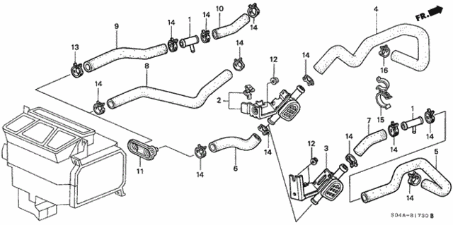 Water Valve for 2000 Honda Civic #0