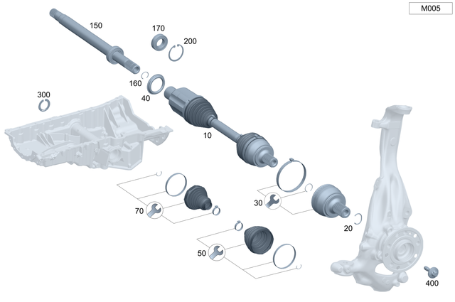 2543308801 - : Repair Kit, Joint for Mercedes-Benz Image