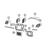 68293634AD - Interior Trim: Vehicle Feature Controls Center Stack for Mopar Image