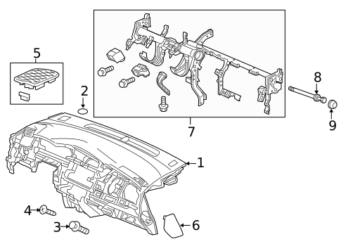 Instrument Panel for 2019 Honda Fit #0