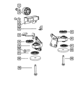 5105309AA - Four Wheel Drive; Differential and Drive Line: Rear Differential Isolator, Mounting for Mopar Image