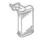 1J1819031B - HVAC: Core for Volkswagen: Beetle, Cabriolet, Golf, Jetta, Quantum, R32, Rabbit, Rabbit Convertible, Scirocco Image