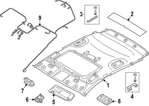 Interior Trim - Roof for 2024 Hyundai Kona #0