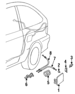 F4BZ58405A26A - Body: Fuel Door for Ford: Aspire Image