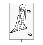 2010-2015 Lexus - Lower Center Pillar Trim