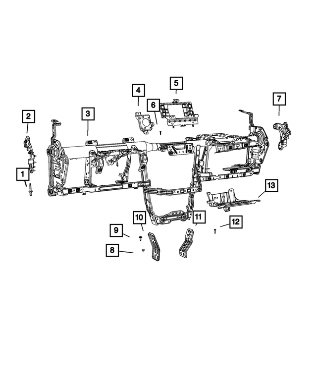 6511040AA - Interior Trim: Hex Flange Head Screw for Mopar Image