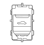 61315A1B2F9 - Body: Tail Gate Switch for BMW: 530i, 530i xDrive, 540i xDrive, 550e xDrive, i5, iX, M5, X1, X2 Image