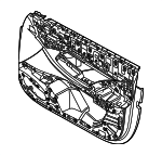 51415A93715 - Body: Door Trim Panel for BMW: 530i, 530i xDrive, 540i xDrive, 550e xDrive, i5, M5 Image