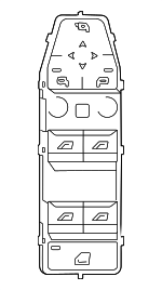 61315A4B415 - Body: Window Switch for BMW: 530i, 530i xDrive, 540i xDrive, 550e xDrive, i5, M5 Image