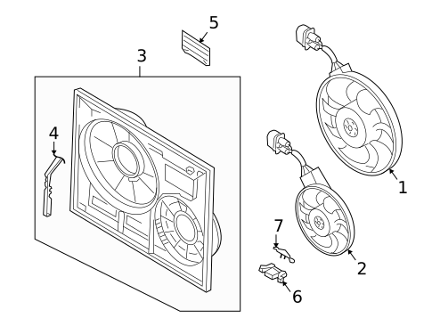 Cooling Fan for 2004 Porsche Cayenne #0