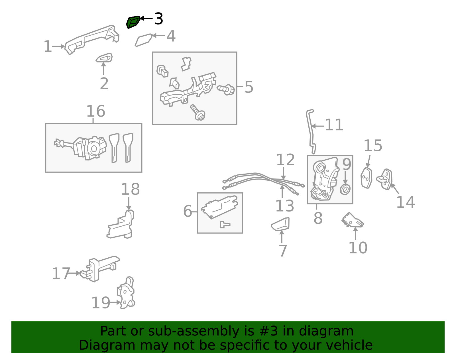 69218-0E010-A2 - Handle Cover - 2015-2020 Lexus | My L Parts