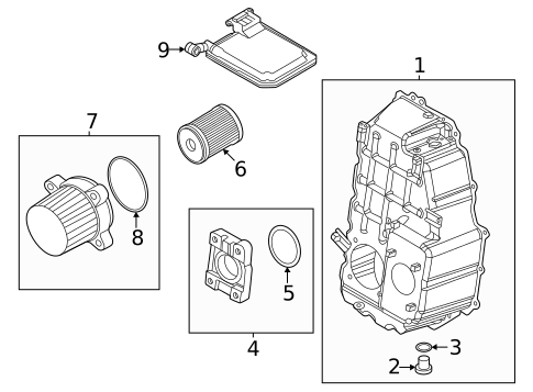 Transaxle Parts for 2021 Hyundai Sonata #0