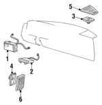 12343457 - Body: Radio for Chevrolet: C1500, C2500, C3500, K1500 Pickup, K2500 Pickup, K3500 Pickup | GMC: C1500 Pickup, C2500 Pickup, C3500 Pickup, K1500 Pickup, K2500 Pickup, K3500 Pickup Image