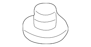 4D0803583B - Body: Floor Pan Crossmember Insulator for Audi Image