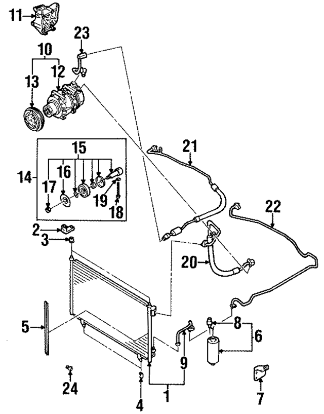 921105P600 - HVAC: Condenser for Infiniti Image