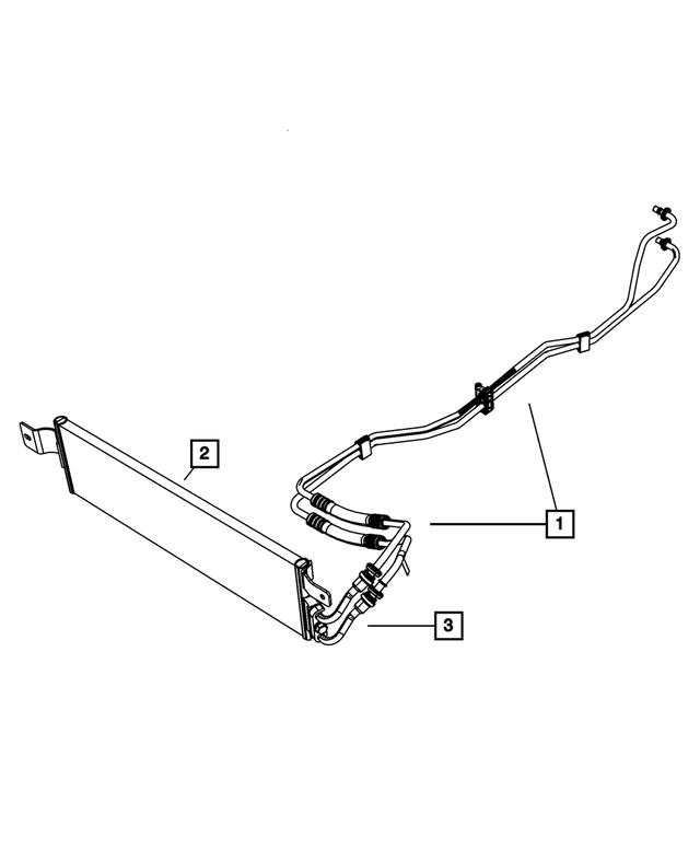 55056624AD - Cooling: Supply &amp; Return Tube &amp; Hose for Mopar Image
