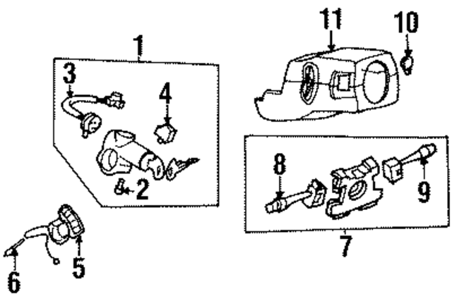 4872040F70 - : Ignition Switch for Nissan Image