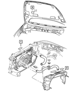 55056198AB - Air Conditioning &amp; Heater: Air Conditioning System Label for Mopar Image