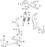 8K0411317D - Suspension: Link for Audi: A4, A4 Quattro, A5, A5 Quattro, A5 Sportback, A6, A6 Quattro, A7 Quattro, allroad, Q5, RS5, RS5 Sportback, S4, S5, S5 Sportback, S7, SQ5 Image
